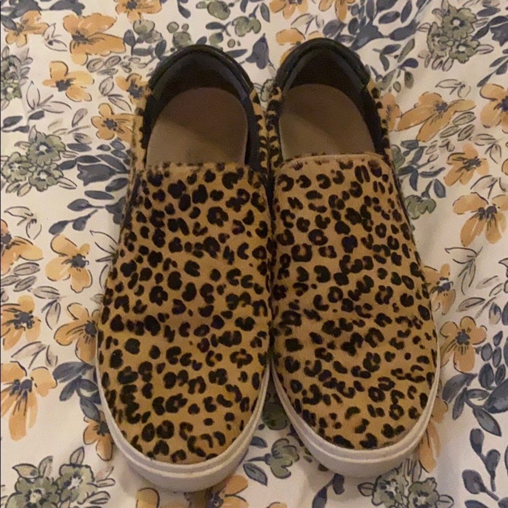 Dr Scholls leopard slip on shoes 8m